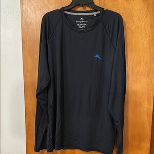 Tommy Bahama Black IslandZone Long Sleeve Shirt-XXL
